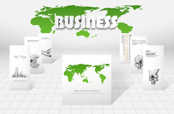企业管理世界板块商务图片