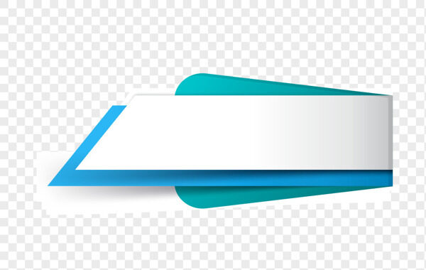 蓝白简约创意多边形边框装饰