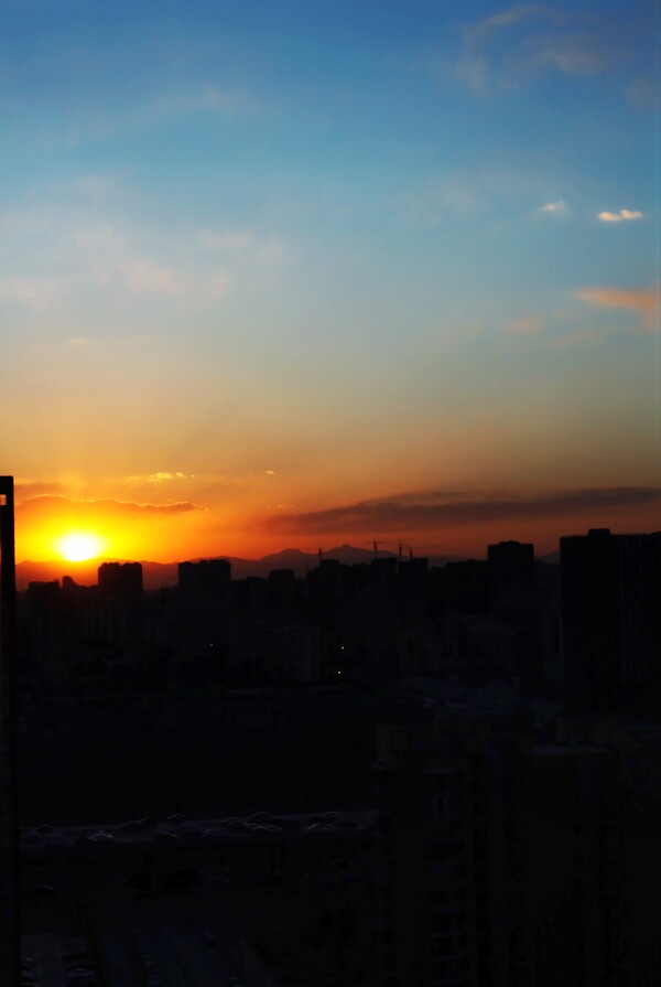 高清夕阳黄昏图