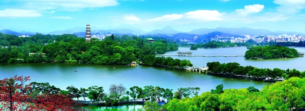 惠州西湖全景风光图片