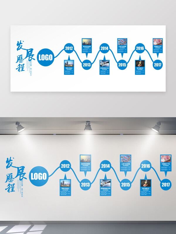 公司发展时间轴企业形象文化墙