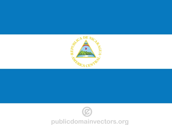 矢量尼加拉瓜国旗