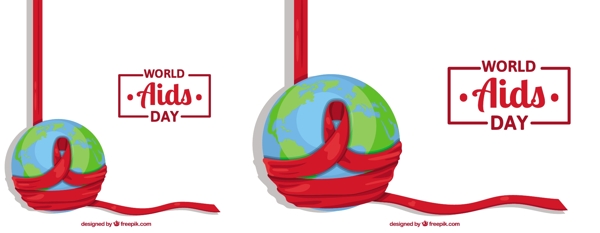 世界艾滋病日用红丝带的世界背景