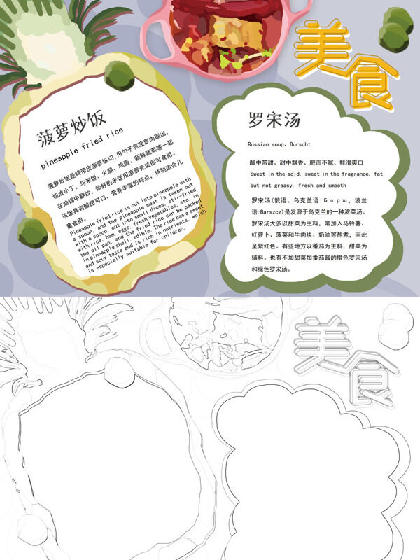 美食介绍美食手抄报