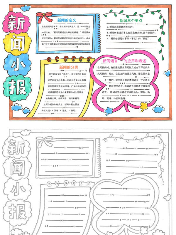 新闻小报新闻定义与分类手抄报