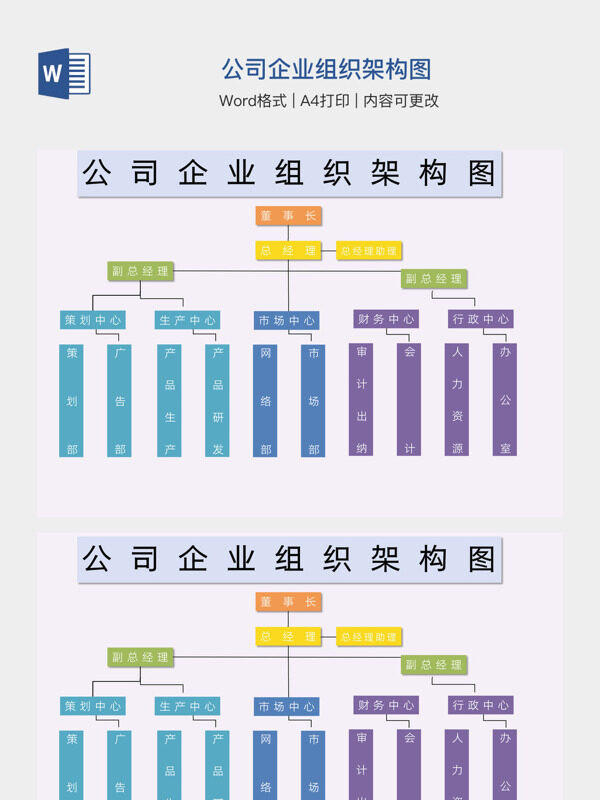 公司企业组织架构图