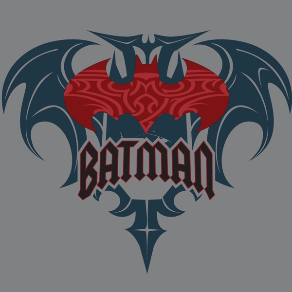 印花矢量图徽章标记文字英文蝙蝠侠免费素材