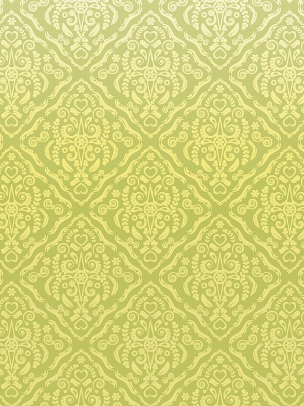 传统 欧式俄式花卉底图底纹  图案背景贴图 绿底渐变黄方格.