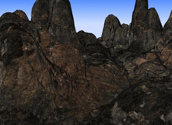 山脉3D模型图片