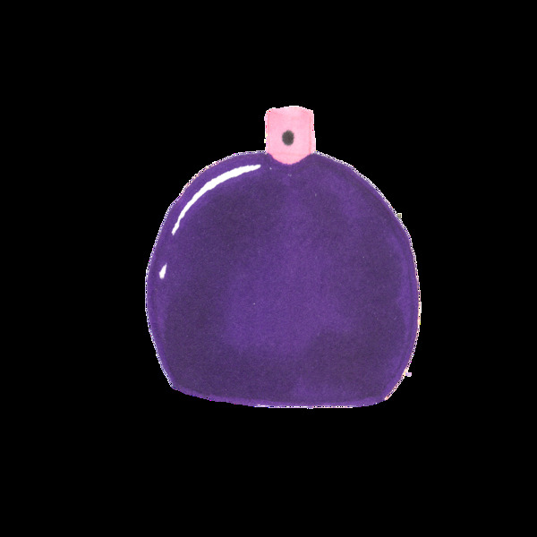 紫色灯泡png透明素材