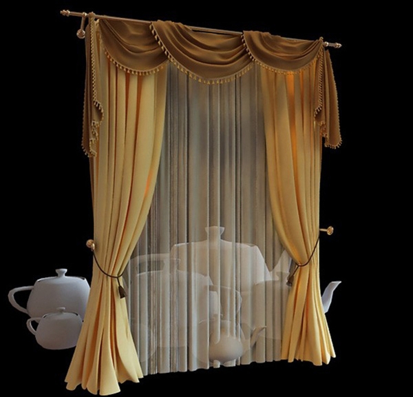 窗帘3d模型