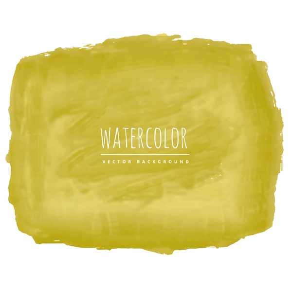 黄色的水彩染色效果背景矢量素材