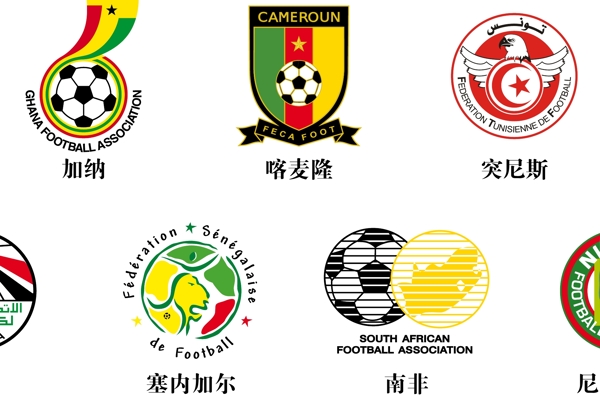 非洲足球强队标志